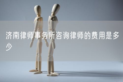 济南律师事务所咨询律师的费用是多少